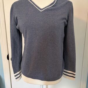 Tommy Hilfiger Blue V-Neck Sweater